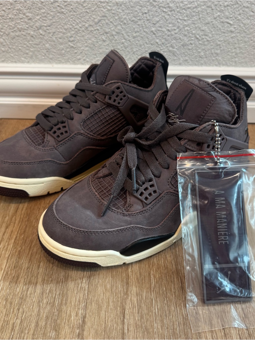 A Ma Maniere X Jordan 4 Retro “Violet One”Women’s Sneakers